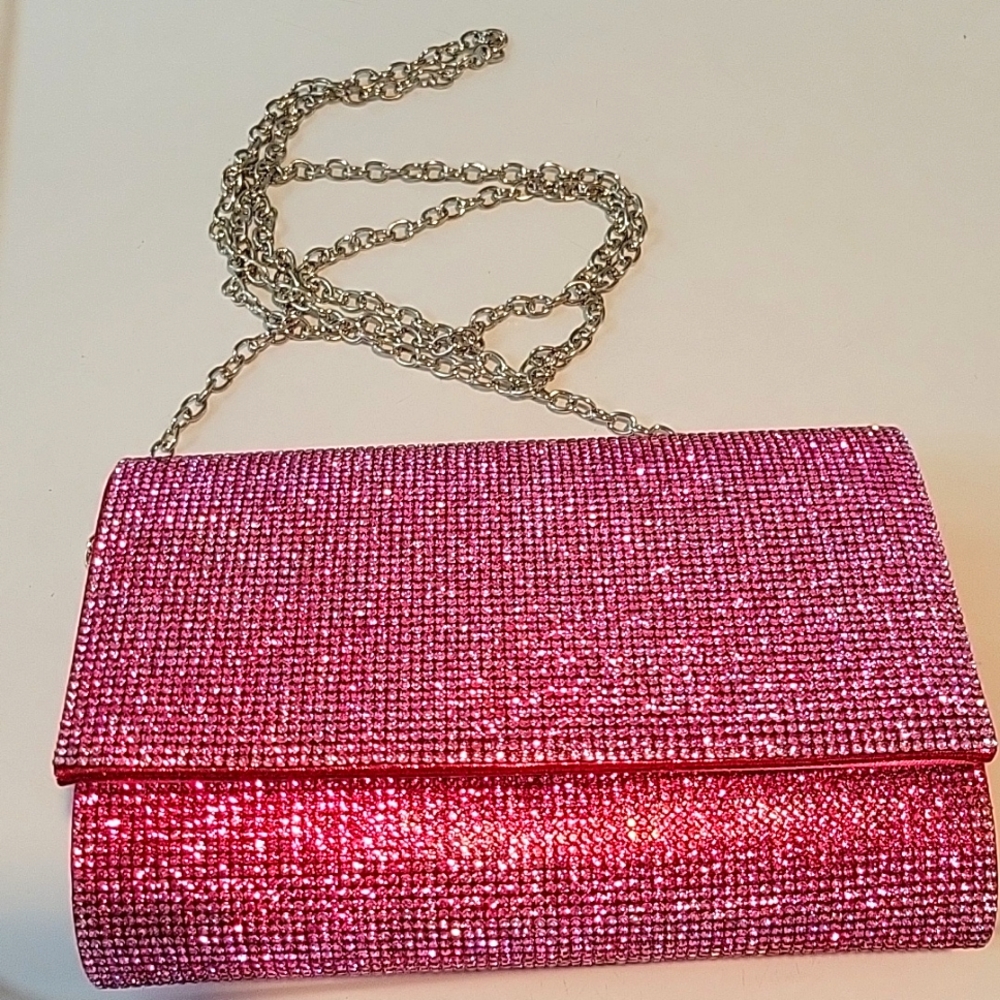 NWOT Jessica McClintock Alexis Micro Stone Clutch